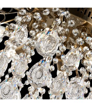 SLE160102-06 Светильник потолочный Бронза/Прозрачный E14 6*60W KAME-foto6