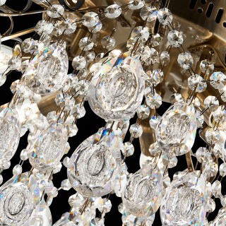 SLE160102-06 Светильник потолочный Бронза/Прозрачный E14 6*60W KAME-foto6