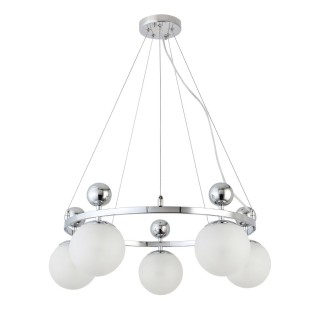 SLE106103-05 Люстра подвесная Хром/Белый E27 5*60W PECHIO-foto2