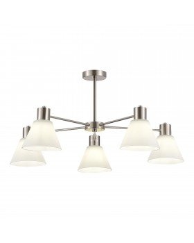 SLE1561-103-05 Светильник потолочный Никель/Белый E27 5*60W ARKI-foto2