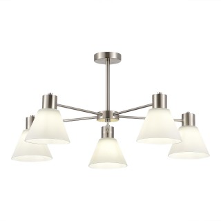 SLE1561-103-05 Светильник потолочный Никель/Белый E27 5*60W ARKI-foto2