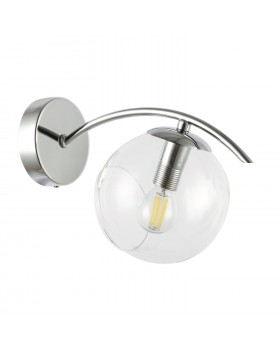 SLE102601-01 Бра Хром/Прозрачный E14 1*40W RATELLA-foto2