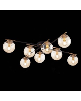 SLE106902-08 Люстра потолочная Черный/Янтарный E14 8*40W LITERNO-foto5