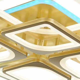SLE500422-08RGB Светильник потолочный Золотистый/Белый LED 1*224W RGB 10W 3000-6000K VALIA-foto6