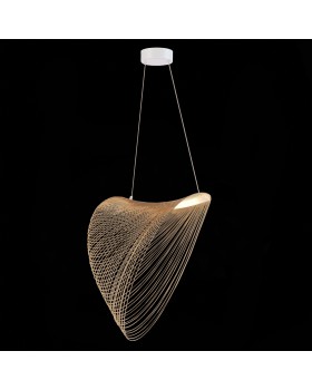 SL6900.503.24 Светильник подвесной ST-Luce Белый/Древесный LED 1*24W 4000K FOSSIL-foto4