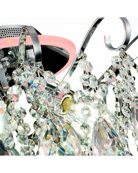 SLE160002-06 Светильник потолочный Хром/Прозрачный E14, LED 6+1*40/6(подсветка)W LITERO-foto16