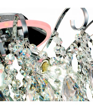 SLE160002-06 Светильник потолочный Хром/Прозрачный E14, LED 6+1*40/6(подсветка)W LITERO-foto16