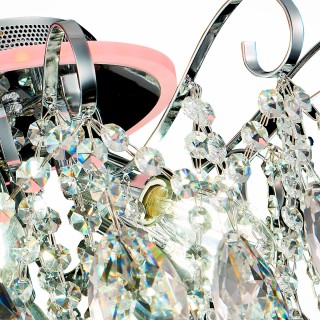 SLE160002-06 Светильник потолочный Хром/Прозрачный E14, LED 6+1*40/6(подсветка)W LITERO-foto16