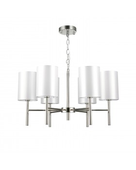 SLE107303-06 Светильник подвесной Никель/Белый E14 6*40W NOIA-foto2