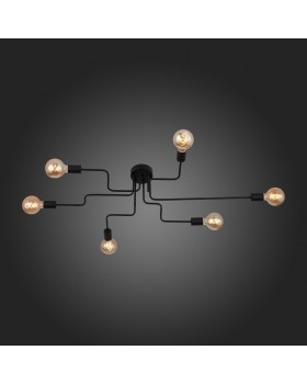 SL419.442.06 Люстра потолочная Черный E27 6*60W ANO-foto10