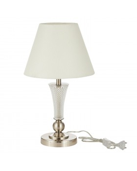 SLE105504-01 Прикроватная лампа Никель/Белый E14 1*40W REIMO-foto2