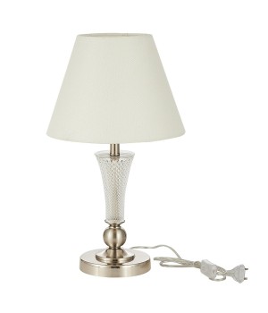 SLE105504-01 Прикроватная лампа Никель/Белый E14 1*40W REIMO-foto2