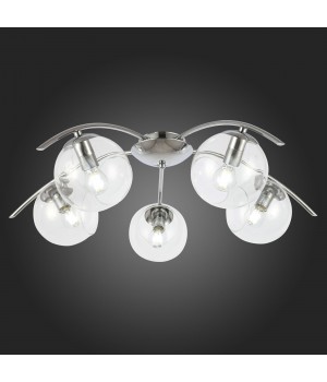 SLE102602-05 Люстра потолочная Хром/Прозрачный E14 5*40W RATELLA-foto7