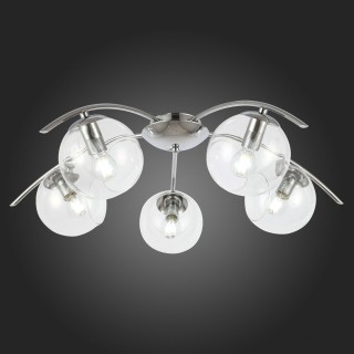 SLE102602-05 Люстра потолочная Хром/Прозрачный E14 5*40W RATELLA-foto7