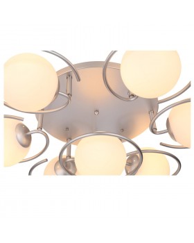 SL418.102.07 Люстра потолочная Серебристый/Белый E27 7*60W GALIO-foto2