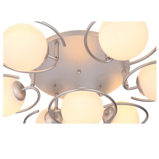 SL418.102.07 Люстра потолочная Серебристый/Белый E27 7*60W GALIO-foto2