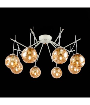 SLE110202-08 Люстра подвесная Белый/Янтарный E14 8*40W CALLETTA-foto4