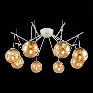 SLE110202-08 Люстра подвесная Белый/Янтарный E14 8*40W CALLETTA-foto4