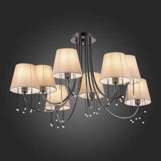 SLE1118-802-08 Светильник потолочный Черный хром/Бежевый E14 8*40W ALLURIA-foto5