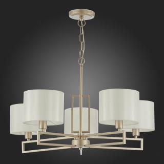 SLE105803-05 Люстра подвесная Матовое золото/Белый E14 5*40W DANAE-foto4