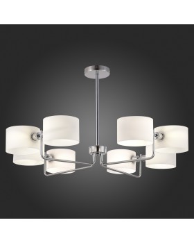 SLE1121-102-08 Светильник потолочный Хром/Молочно-Белый E14 8*40W AERIN-foto5