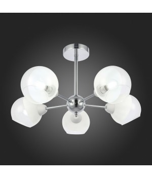 SLE102702-05 Люстра потолочная Хром/Прозрачный, Матовый никель E14 5*40W GIORTE-foto7