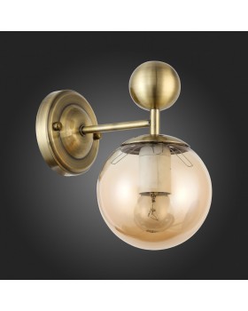 SLE106301-01 Светильник настенный Бронзовый/Прозрачный, Янтарный E27 1*60W PECHIO-foto6