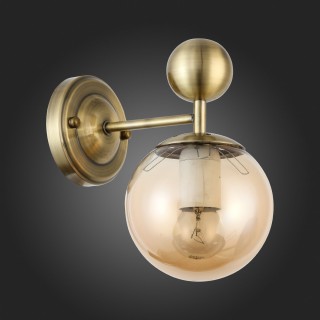 SLE106301-01 Светильник настенный Бронзовый/Прозрачный, Янтарный E27 1*60W PECHIO-foto6