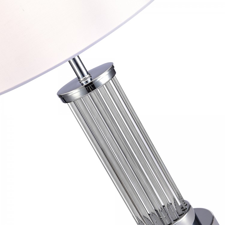 SL1003.104.01 Прикроватная лампа ST-Luce Хром/Белый E27 1*40W CORSI
