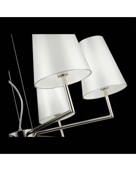 SLE105903-06 Светильник подвесной Никель/Белый E14 6*40W BELLINO-foto6