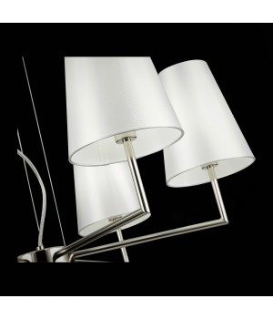 SLE105903-06 Светильник подвесной Никель/Белый E14 6*40W BELLINO-foto6