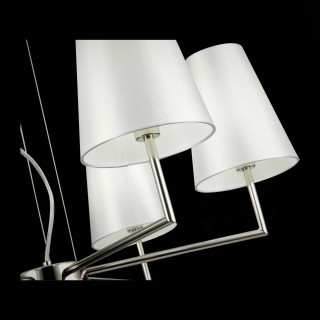 SLE105903-06 Светильник подвесной Никель/Белый E14 6*40W BELLINO-foto6