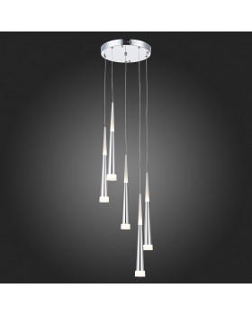 SLE200113-05 Светильник подвесной Хром/Хром, Белый LED 5*7W 3000K ORPELO-foto7