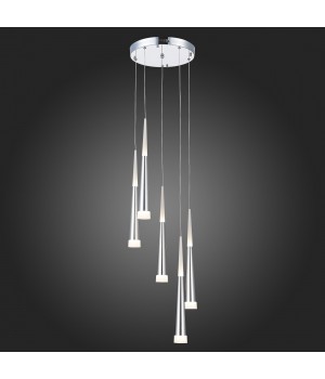 SLE200113-05 Светильник подвесной Хром/Хром, Белый LED 5*7W 3000K ORPELO-foto7