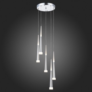 SLE200113-05 Светильник подвесной Хром/Хром, Белый LED 5*7W 3000K ORPELO-foto7