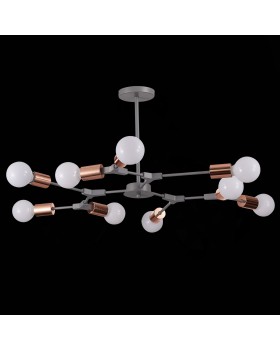 SLE106403-09 Люстра подвесная Серый, Розовое золото E27 9*60W PALARE-foto5