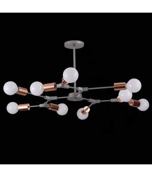 SLE106403-09 Люстра подвесная Серый, Розовое золото E27 9*60W PALARE-foto5