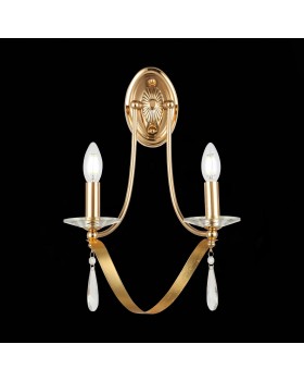 SLE120211-02 Светильник настенный Французское золото E14 2*40W FILATTA-foto3