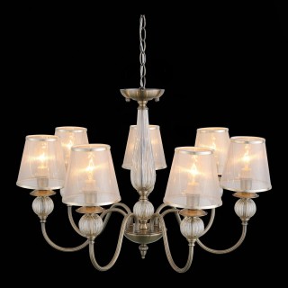 SL185.303.07 Люстра подвесная, потолочная Бронза, Прозрачный/Бежевый, Бронза E14 7*40W GRAZIA-foto7