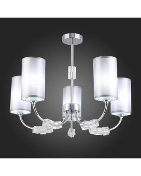 SLE156002-05 Люстра потолочная Хром/Серый E14 5*40W EMMI-foto5