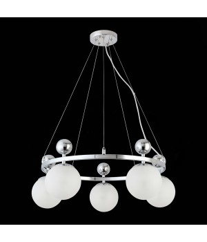 SLE106103-05 Люстра подвесная Хром/Белый E27 5*60W PECHIO-foto5
