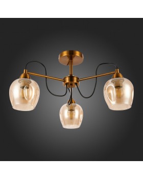 SLE110002-03 Люстра потолочная Бронза/Янтарный E27 3*60W ACRO-foto8