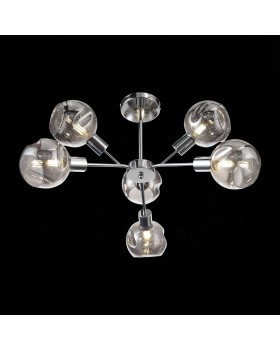 SLE155102-06 Люстра потолочная Хром/Дымчатый E14 6*60W GENTORE-foto19