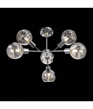 SLE155102-06 Люстра потолочная Хром/Дымчатый E14 6*60W GENTORE-foto19