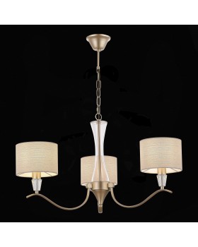 SLE1126-203-03 Светильник подвесной Шампань/Бежевый E14 3*40W CASSIA-foto4