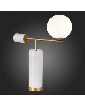 SL1008.504.01 Прикроватная лампа ST-Luce Латунь,Белый/Белый G9 1*5W DANESE-foto4