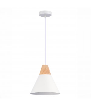 SLE125103-01 Подвес Белый/Белый, Светлое дерево E14 1*40W MODICA-foto2