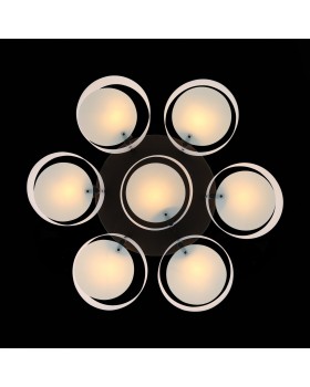 SL483.402.07 Люстра потолочная Черный/Белый E27 7*60W FORESTA-foto5