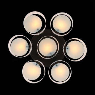 SL483.402.07 Люстра потолочная Черный/Белый E27 7*60W FORESTA-foto5