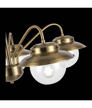 SLE110102-05 Люстра потолочная Античная бронза/Прозрачный E14 5*40W GARONNI-foto6